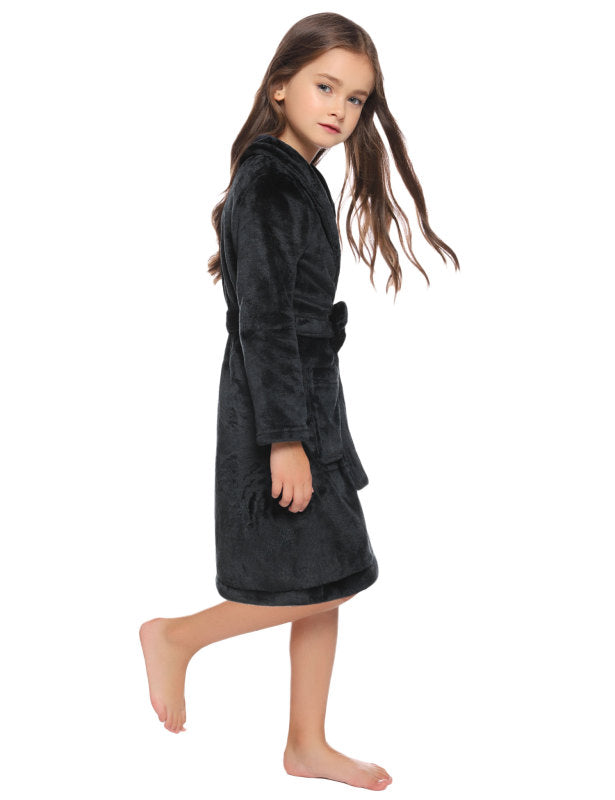 Children'S Lapel Flannel Nightgown