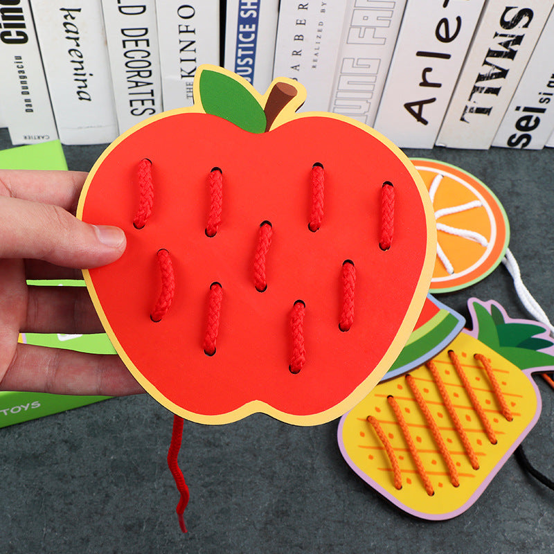 Fruit & Animals Sewing Set Toy