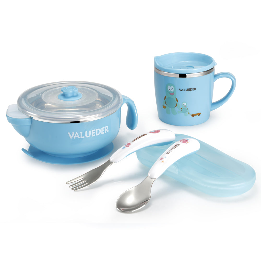 VALUEDER Baby Stainless Steel Feeding set