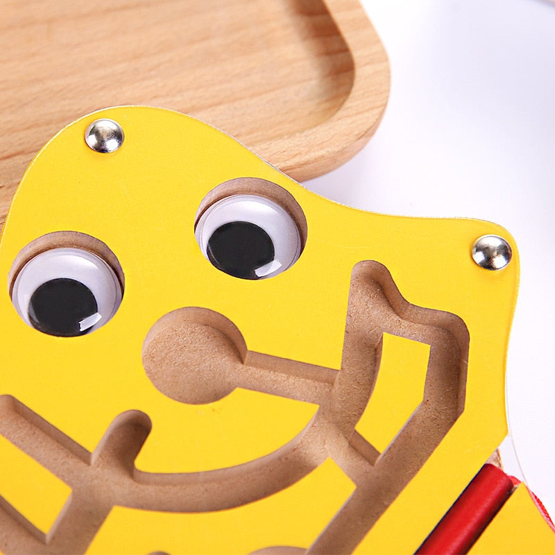 Montessori Wooden Labyrinth Toy - BabyOlivia