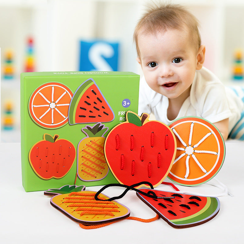Fruit & Animals Sewing Set Toy