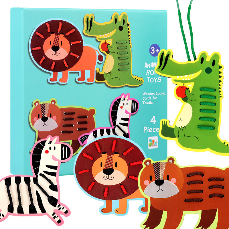Fruit & Animals Sewing Set Toy