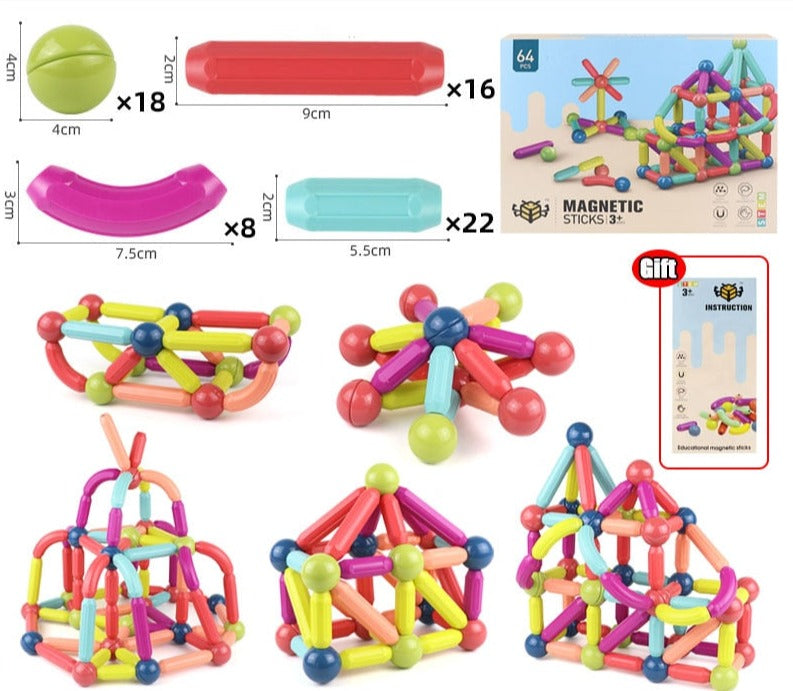 Big Size Magnetic Stick Building Blocks