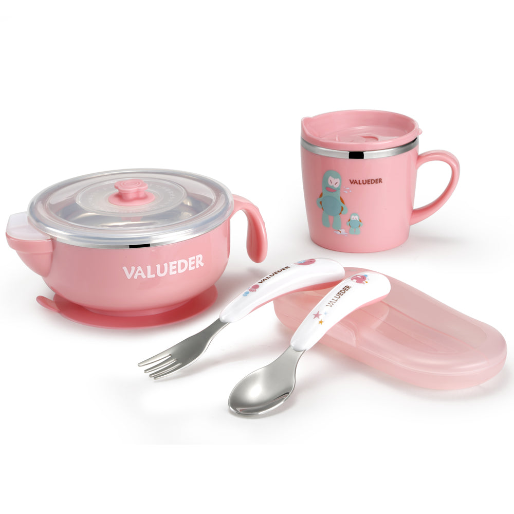 VALUEDER Baby Stainless Steel Feeding set
