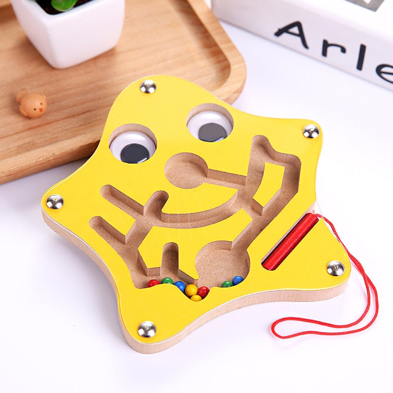 Montessori Wooden Labyrinth Toy - BabyOlivia