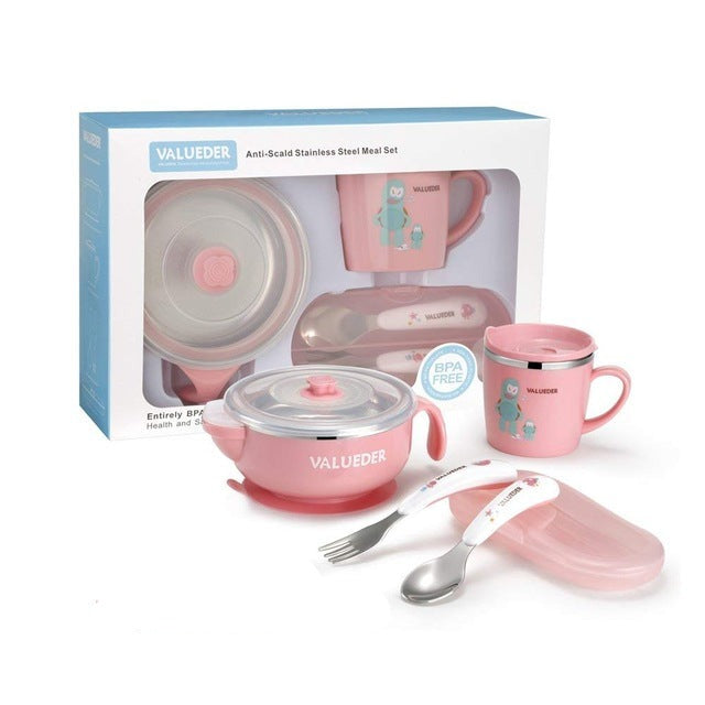 VALUEDER Baby Stainless Steel Feeding set