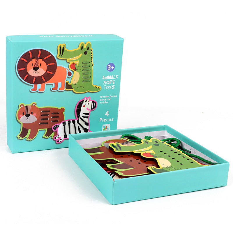 Fruit & Animals Sewing Set Toy