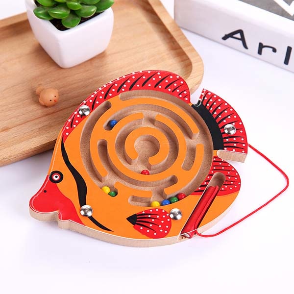 Montessori Wooden Labyrinth Toy - BabyOlivia