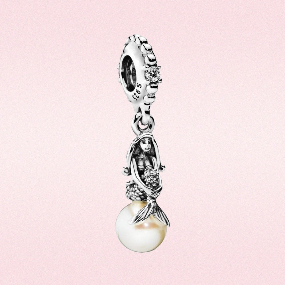 925 Sterling Silver Little Mermaid Ariel Charms