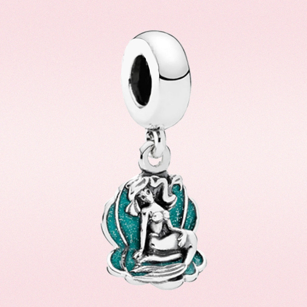 925 Sterling Silver Little Mermaid Ariel Charms
