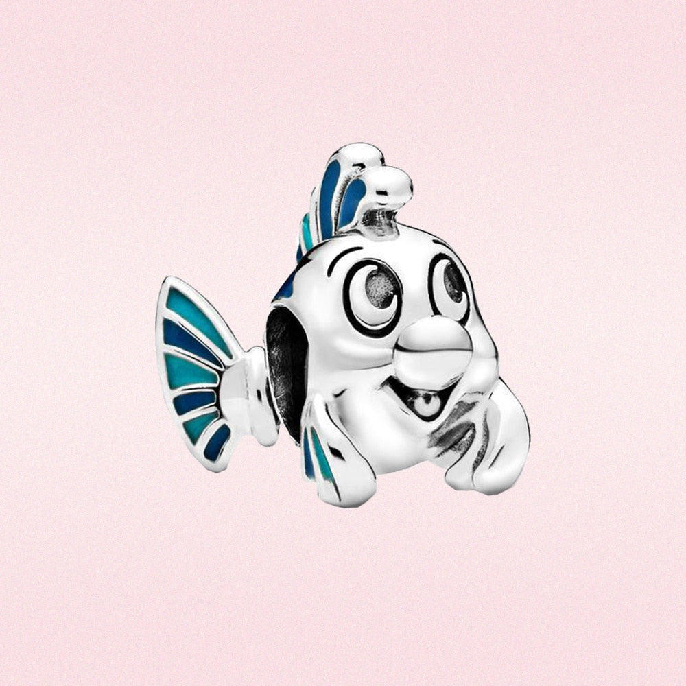 925 Sterling Silver Little Mermaid Ariel Charms