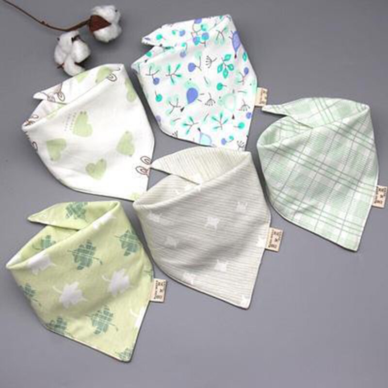 Baby Cotton Bibs - 5 Pcs - BabyOlivia