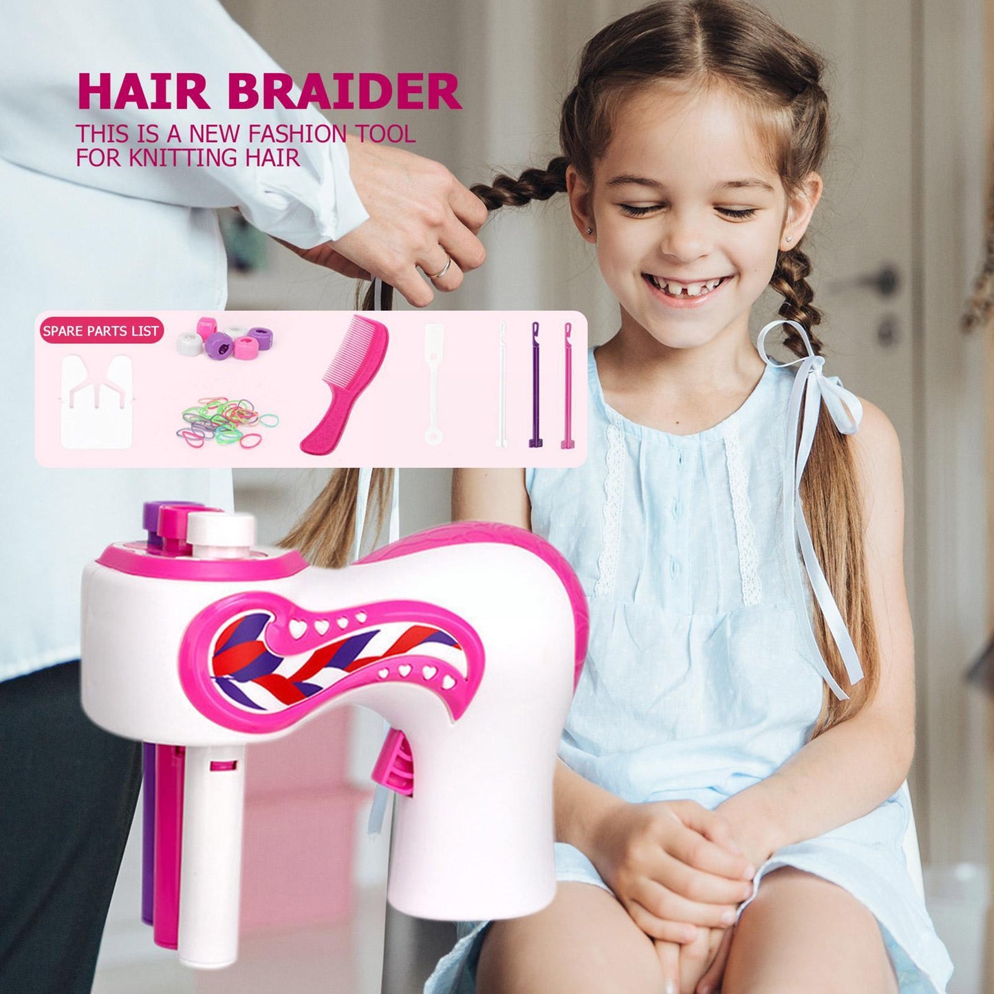 Girl Automatic Hair Braider Electric DIY