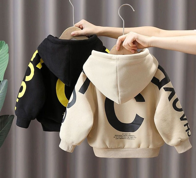 Winter Fleece Hoodie For Boys 2-7Y