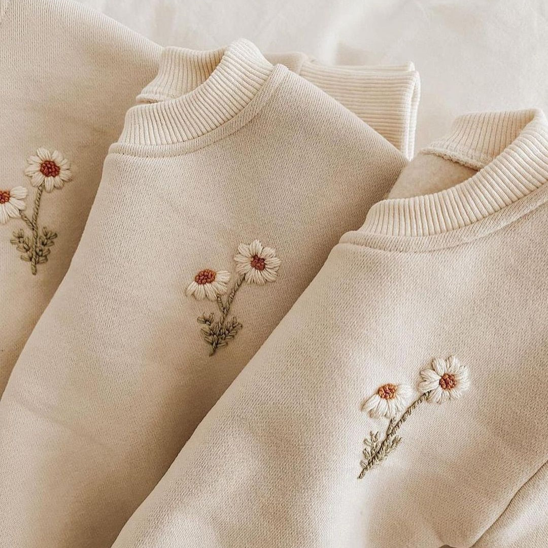 Baby Girls Daisy Pullover + Jogger Pants