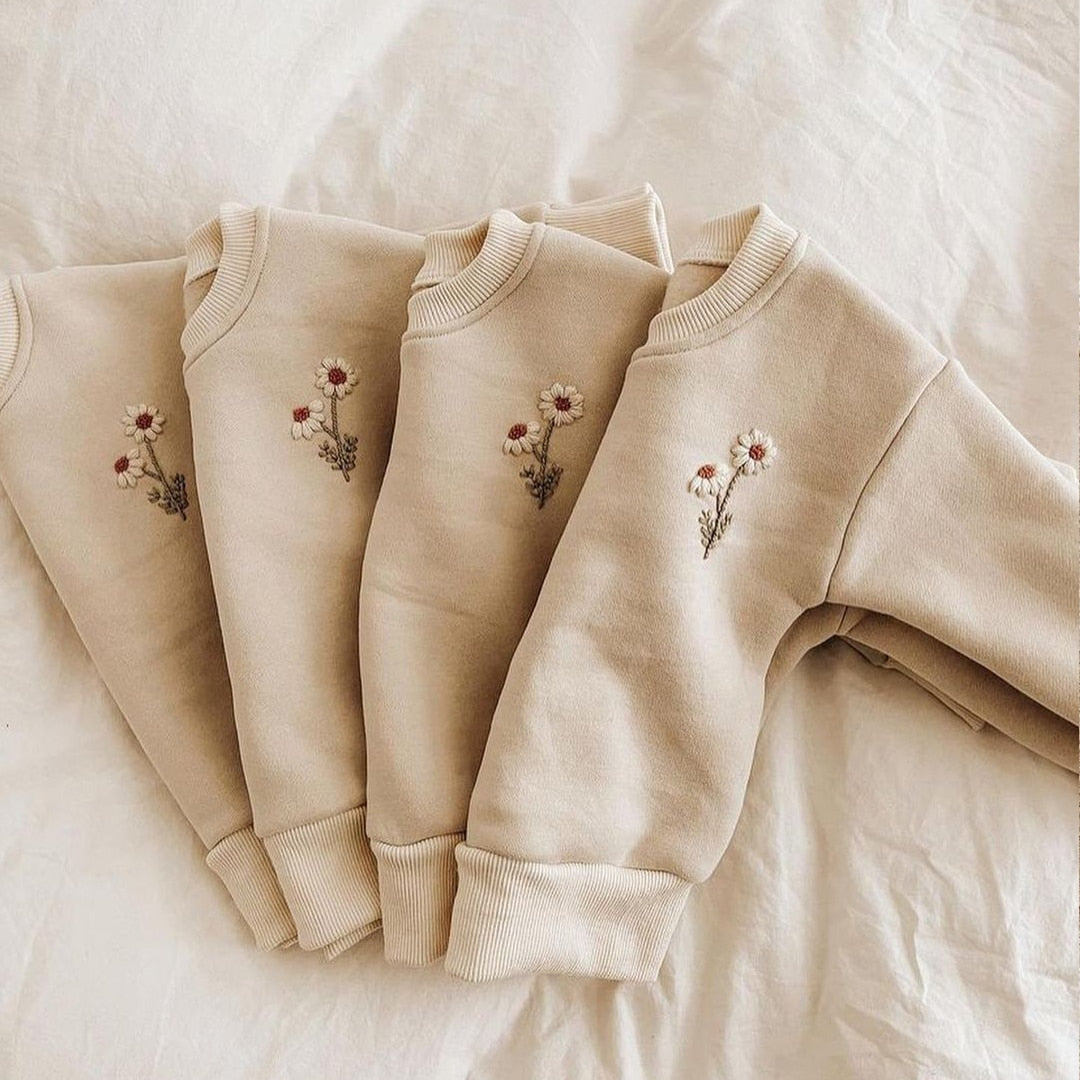 Baby Girls Daisy Pullover + Jogger Pants