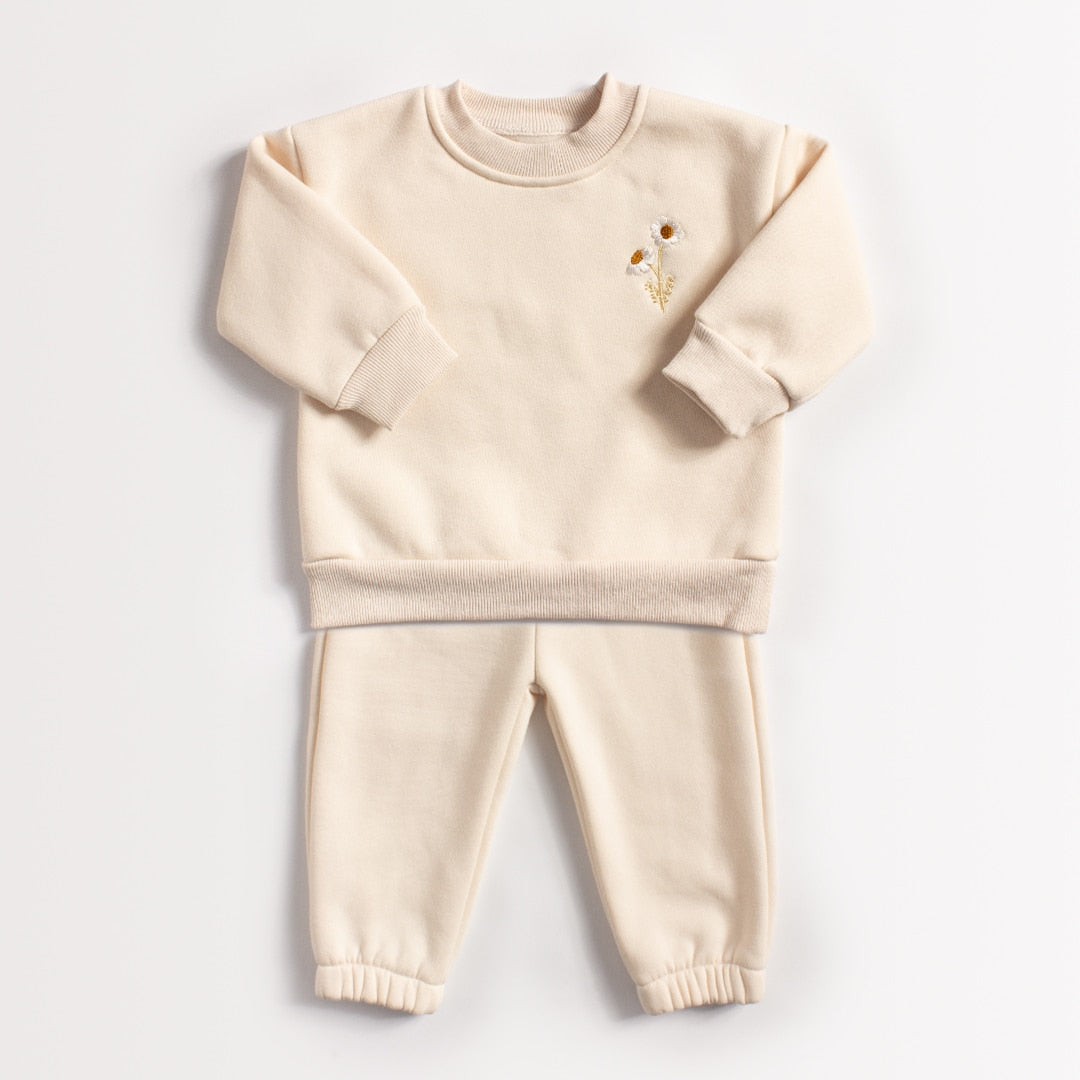 Baby Girls Daisy Pullover + Jogger Pants