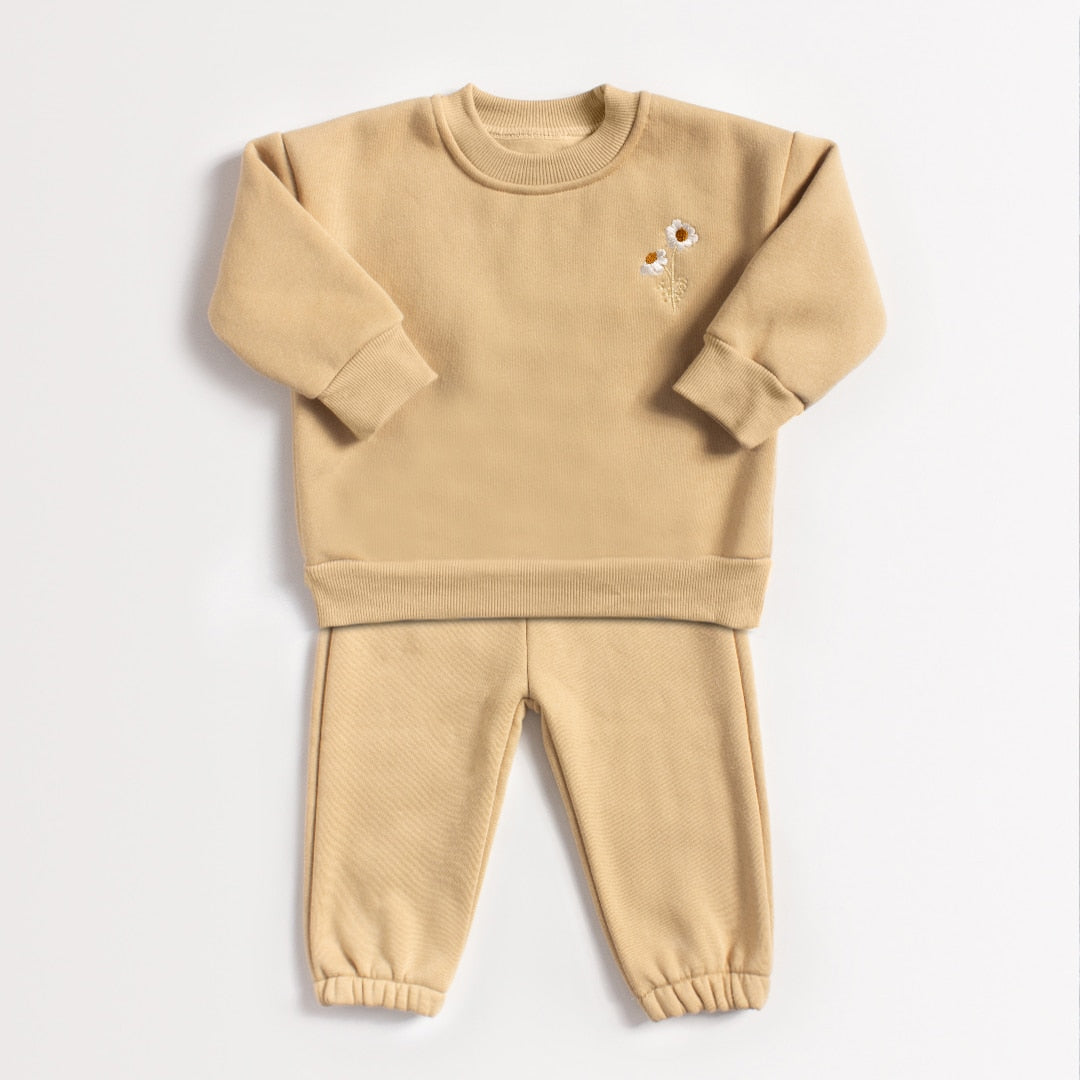 Baby Girls Daisy Pullover + Jogger Pants