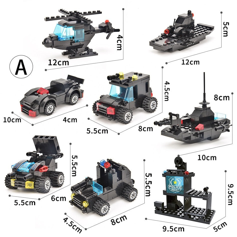 SWAT Police Station Building Blocks