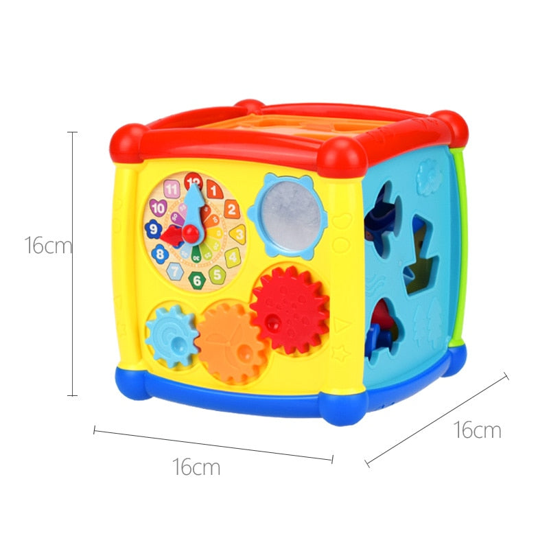 Musical Geometric Cube Toy - BabyOlivia