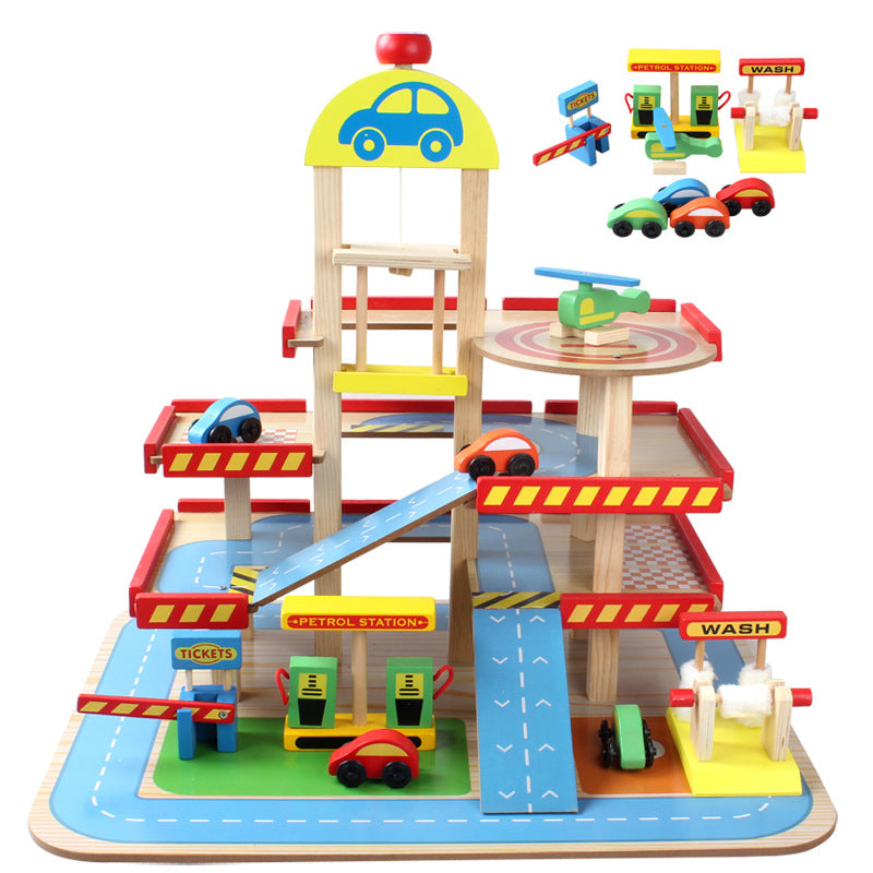 Kids Play House Public Garage 9 pcs - BabyOlivia