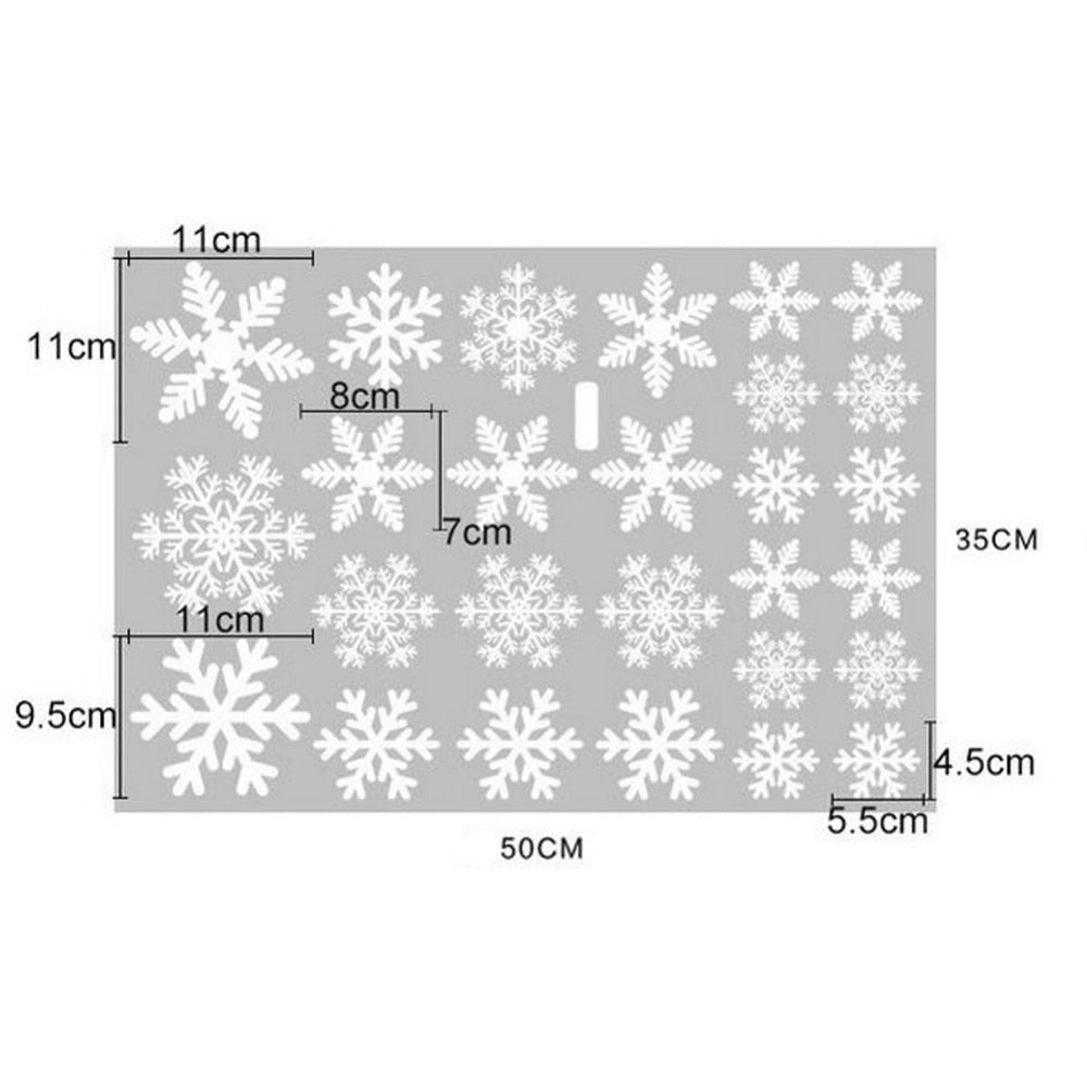 Christmas Decorations Snowflake Stickers