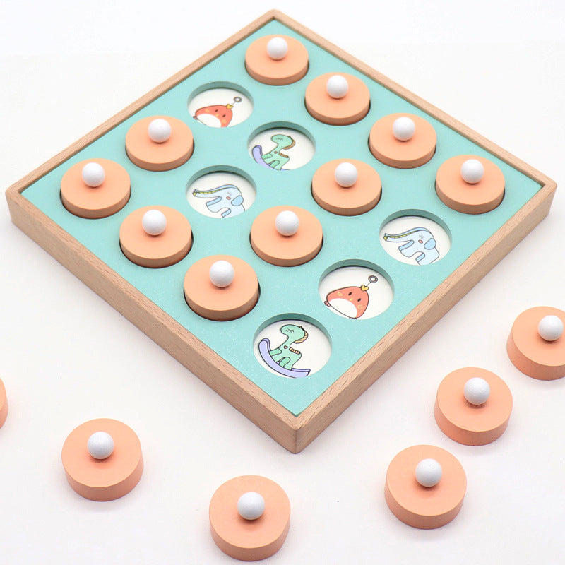 Wooden Children's Memory Chess - BabyOlivia