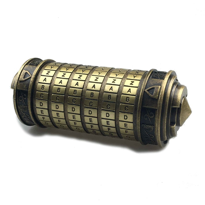 Leonardo Da Vinci Code Metal Cryptex Toy - BabyOlivia