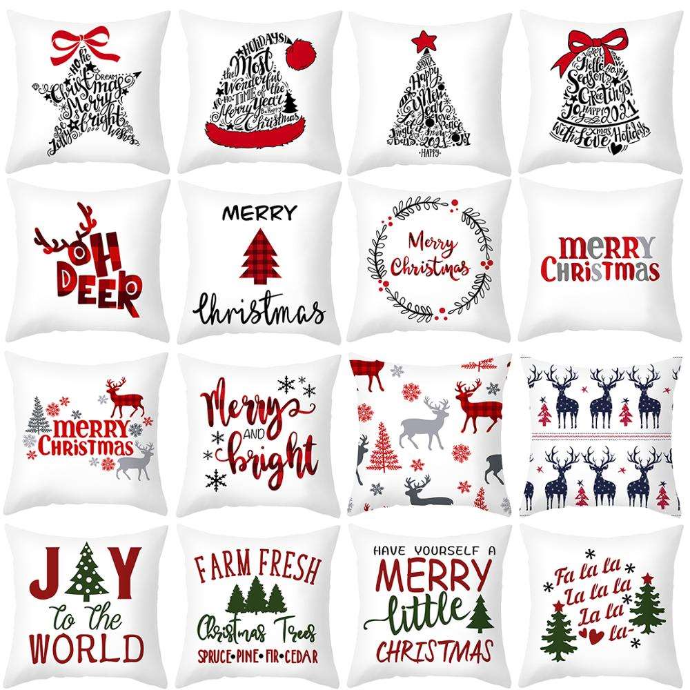 45x45cm Cartoon Christmas Pillowcase