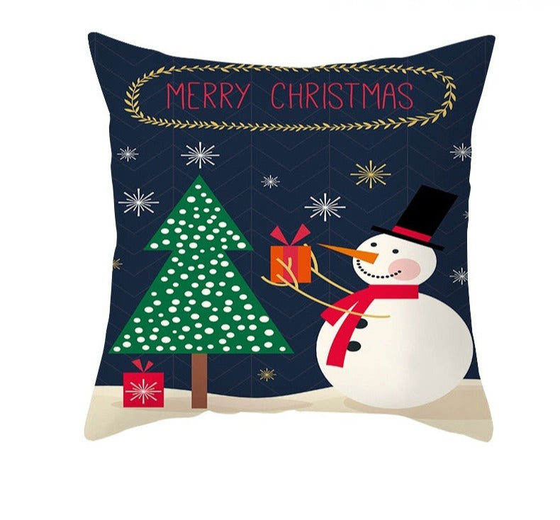 45x45cm Cartoon Christmas Pillowcase