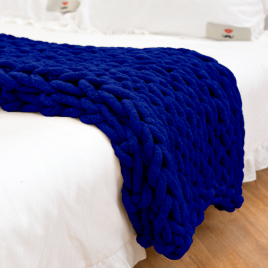 Chunky Knitted Blanket