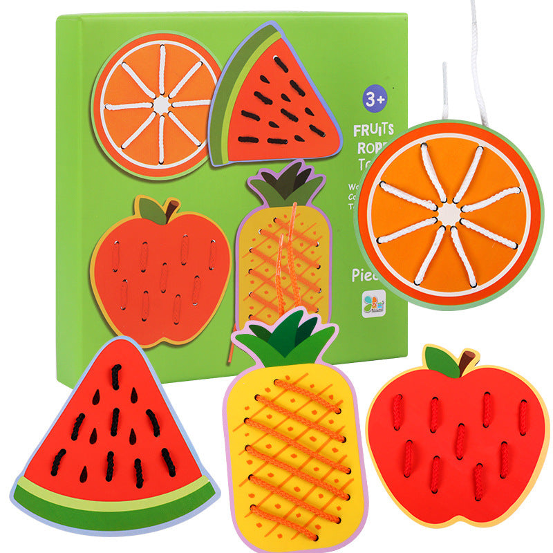 Fruit & Animals Sewing Set Toy