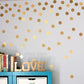 Wall Sticker Gold Polka Dots