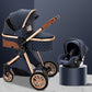 Luxury Baby Stroller 3 in 1 Easy Folding Multifunctional