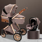 Luxury Baby Stroller 3 in 1 Easy Folding Multifunctional