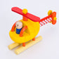 Kids Magnetic Rocket & Helicopter Wooden Toys