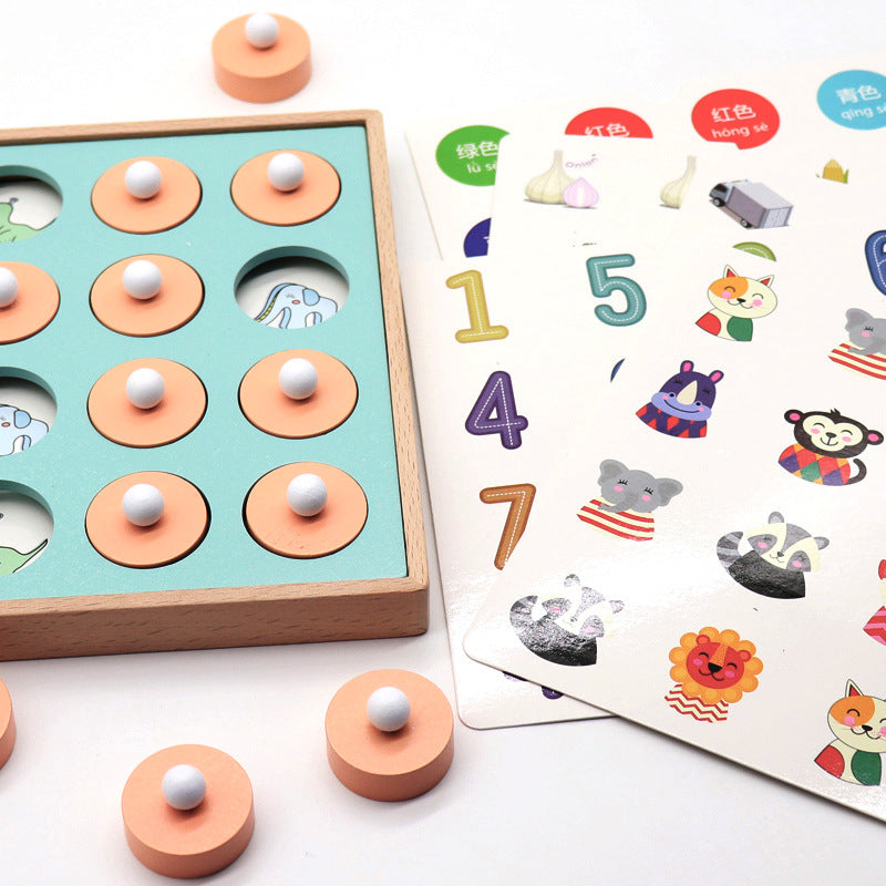 Wooden Children's Memory Chess - BabyOlivia