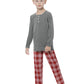 Boy's Open Door Button Cotton Pajama Set