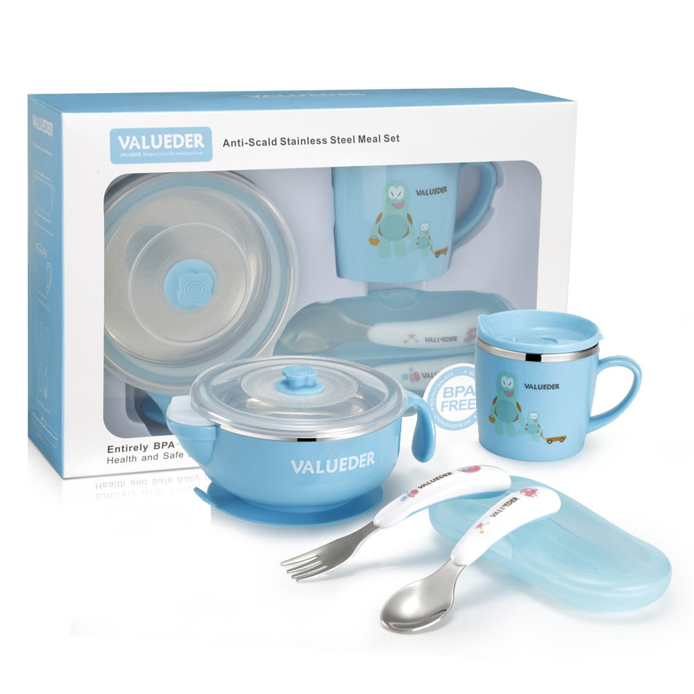 VALUEDER Baby Stainless Steel Feeding set