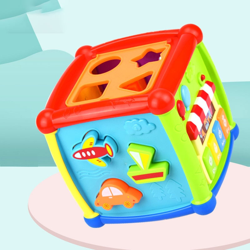 Musical Geometric Cube Toy - BabyOlivia