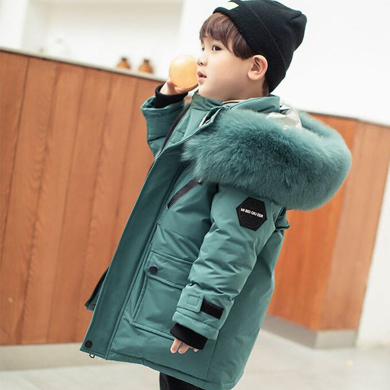 New Winter Coats With Fur For Boys 2-12Y