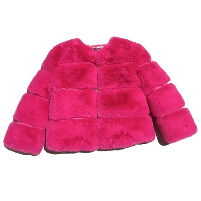 Faux Fur Coat For Girls 18M-11Y