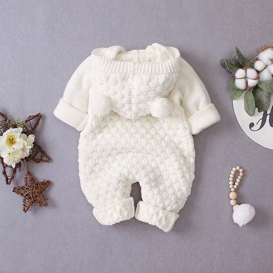 Knitted One-piece Romper - BabyOlivia