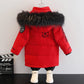 Winter Down Jacket With Faux Fur For Boys 2-8Y