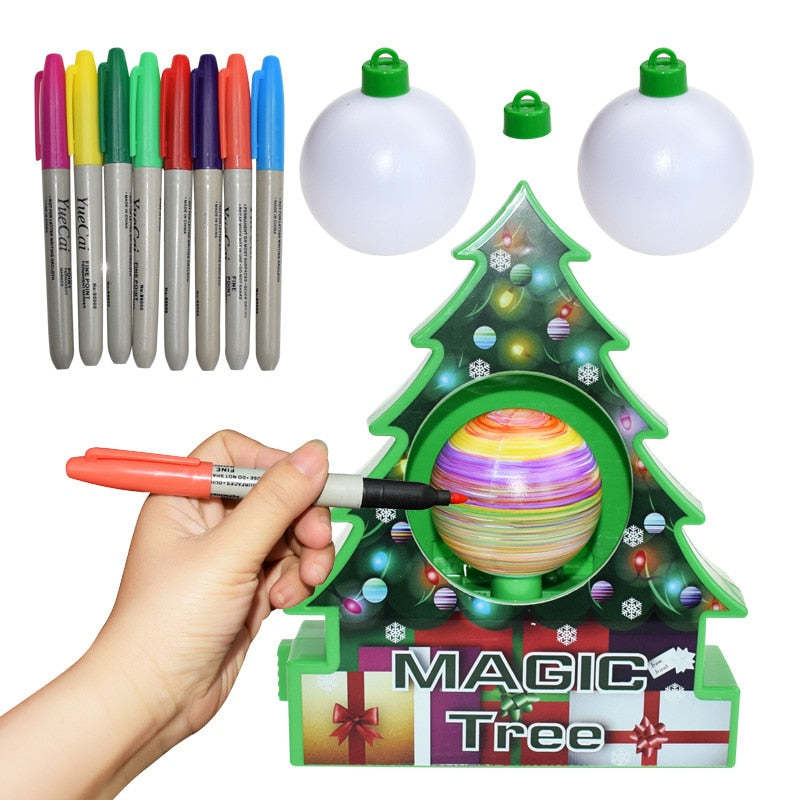 DIY Christmas Tree Painting Ball