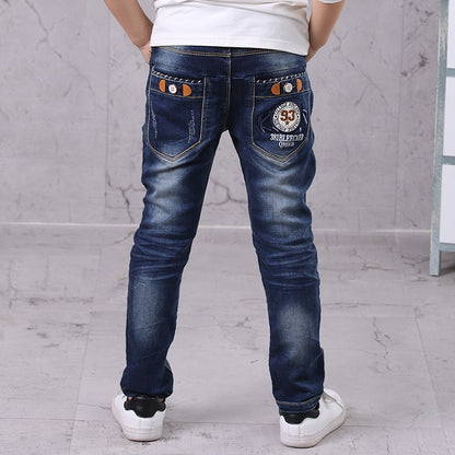 Fashion Jeans Trousers Boy's Denim Pants 5-13Y