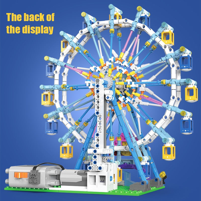 DIY City Friends Rotating Ferris Wheel Building Blocks