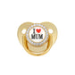 9 Colors Pacifier Pacifiers For Babies I Love Mum Dad BPA Free