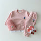 Basic Cotton Embroidered Bear Sweatshirt + Pants