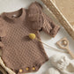 Newborn Infant Baby Girl Romper Knit Ruffle Warm